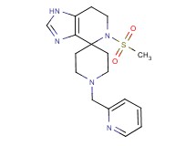 5-(methylsulfonyl)-1'-(pyridin-2-ylmethyl)-1,5,6,7-tetrahydrospiro[imidazo[4,5-c]pyridine-4,4'-piperidine]