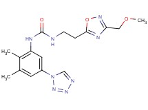 N-[2,3-dimethyl-5-(1H-tetrazol-1-yl)phenyl]-N'-{2-[3-(methoxymethyl)-1,2,4-oxadiazol-5-yl]ethyl}urea