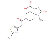 1-methyl-8-[(2-methyl-1,3-thiazol-4-yl)acetyl]-2-oxo-1,8-diazaspiro[4.5]decane-4-carboxylic acid