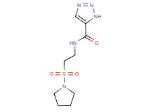 N-[2-(1-pyrrolidinylsulfonyl)ethyl]-1H-1,2,3-triazole-5-carboxamide