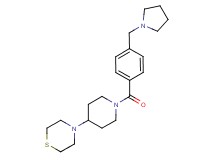 4-{1-[4-(pyrrolidin-1-ylmethyl)benzoyl]piperidin-4-yl}thiomorpholine