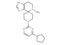 1'-(4-cyclopentylpyrimidin-2-yl)-5-methyl-1,5,6,7-tetrahydrospiro[imidazo[4,5-c]pyridine-4,4'-piperidine]
