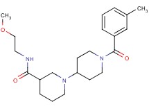 N-(2-methoxyethyl)-1'-(3-methylbenzoyl)-1,4'-bipiperidine-3-carboxamide