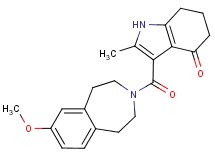 3-[(7-methoxy-1,2,4,5-tetrahydro-3H-3-benzazepin-3-yl)carbonyl]-2-methyl-1,5,6,7-tetrahydro-4H-indol-4-one