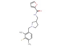 N-{[1-(3-fluoro-2,4-dimethylbenzyl)pyrrolidin-3-yl]methyl}-2-furamide