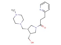 [(3R*,4R*)-4-[(4-methylpiperazin-1-yl)methyl]-1-(3-pyridin-2-ylpropanoyl)pyrrolidin-3-yl]methanol