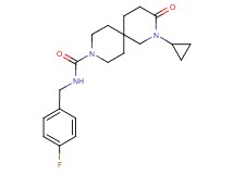 2-cyclopropyl-N-(4-fluorobenzyl)-3-oxo-2,9-diazaspiro[5.5]undecane-9-carboxamide