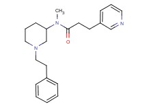 N-methyl-N-[1-(2-phenylethyl)-3-piperidinyl]-3-(3-pyridinyl)propanamide
