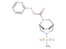 (1R*,5R*)-3-(methylsulfonyl)-6-[(2-pyridinylthio)acetyl]-3,6-diazabicyclo[3.2.2]nonane