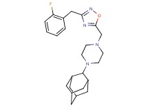 1-(2-adamantyl)-4-{[3-(2-fluorobenzyl)-1,2,4-oxadiazol-5-yl]methyl}piperazine