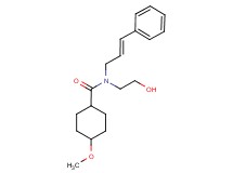 N-(2-hydroxyethyl)-4-methoxy-N-[(2E)-3-phenylprop-2-en-1-yl]cyclohexanecarboxamide