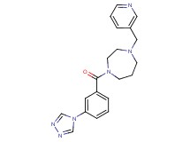 1-(3-pyridinylmethyl)-4-[3-(4H-1,2,4-triazol-4-yl)benzoyl]-1,4-diazepane