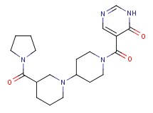 5-{[3-(pyrrolidin-1-ylcarbonyl)-1,4'-bipiperidin-1'-yl]carbonyl}pyrimidin-4(3H)-one