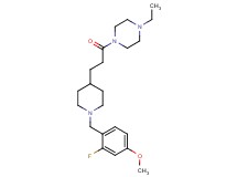 1-ethyl-4-{3-[1-(2-fluoro-4-methoxybenzyl)-4-piperidinyl]propanoyl}piperazine