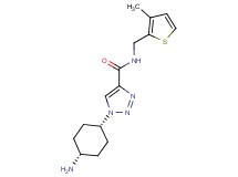 1-(cis-4-aminocyclohexyl)-N-[(3-methyl-2-thienyl)methyl]-1H-1,2,3-triazole-4-carboxamide