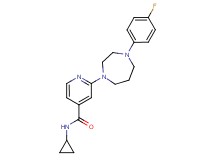 N-cyclopropyl-2-[4-(4-fluorophenyl)-1,4-diazepan-1-yl]isonicotinamide