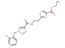 ethyl 2-[2-({[1-(2-chlorobenzyl)-1H-1,2,3-triazol-4-yl]carbonyl}amino)ethyl]-1,3-thiazole-4-carboxylate