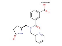 3-{[{[(2S)-5-oxopyrrolidin-2-yl]methyl}(pyridin-2-ylmethyl)amino]carbonyl}benzoic acid