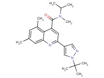 2-(1-tert-butyl-1H-pyrazol-4-yl)-N-isopropyl-N,5,7-trimethylquinoline-4-carboxamide