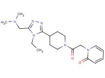 1-[2-(4-{5-[(dimethylamino)methyl]-4-ethyl-4H-1,2,4-triazol-3-yl}piperidin-1-yl)-2-oxoethyl]pyridin-2(1H)-one