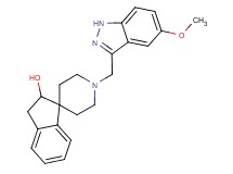 1'-[(5-methoxy-1H-indazol-3-yl)methyl]-2,3-dihydrospiro[indene-1,4'-piperidin]-2-ol