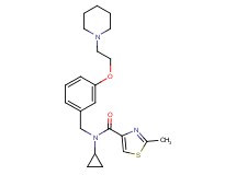 N-cyclopropyl-2-methyl-N-{3-[2-(1-piperidinyl)ethoxy]benzyl}-1,3-thiazole-4-carboxamide