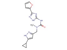 N-[(5-cyclopropyl-1H-pyrazol-3-yl)methyl]-N'-[3-(2-furyl)-1H-1,2,4-triazol-5-yl]-N-methylurea