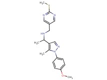1-[1-(4-methoxyphenyl)-5-methyl-1H-pyrazol-4-yl]-N-{[2-(methylthio)-5-pyrimidinyl]methyl}ethanamine