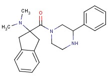N,N-dimethyl-2-[(3-phenyl-1-piperazinyl)carbonyl]-2-indanamine
