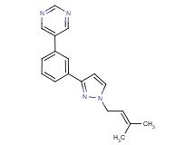 5-{3-[1-(3-methyl-2-buten-1-yl)-1H-pyrazol-3-yl]phenyl}pyrimidine