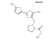 methyl 1-{[5-methyl-2-(5-methyl-2-thienyl)-1,3-oxazol-4-yl]methyl}-L-prolinate