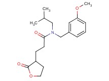 N-isobutyl-N-(3-methoxybenzyl)-3-(2-oxotetrahydrofuran-3-yl)propanamide