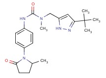 N-[(3-tert-butyl-1H-pyrazol-5-yl)methyl]-N-methyl-N'-[4-(2-methyl-5-oxopyrrolidin-1-yl)phenyl]urea