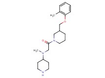N-methyl-N-(2-{3-[(2-methylphenoxy)methyl]-1-piperidinyl}-2-oxoethyl)-4-piperidinamine dihydrochloride