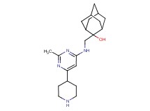2-{[(2-methyl-6-piperidin-4-ylpyrimidin-4-yl)amino]methyl}adamantan-2-ol