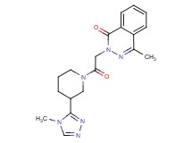 4-methyl-2-{2-[3-(4-methyl-4H-1,2,4-triazol-3-yl)-1-piperidinyl]-2-oxoethyl}-1(2H)-phthalazinone
