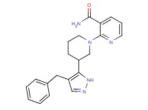 2-[3-(4-benzyl-1H-pyrazol-5-yl)piperidin-1-yl]nicotinamide