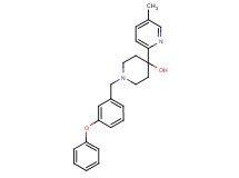 4-(5-methylpyridin-2-yl)-1-(3-phenoxybenzyl)piperidin-4-ol