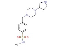 N-methyl-4-[(4-pyrrolidin-3-ylpiperazin-1-yl)methyl]benzenesulfonamide