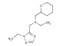 N-[(1-ethyl-1H-1,2,4-triazol-5-yl)methyl]-N-(tetrahydro-2H-pyran-2-ylmethyl)ethanamine