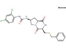 N-{(3R,7S,8aS)-3-[(benzylthio)methyl]-1,4-dioxooctahydropyrrolo[1,2-a]pyrazin-7-yl}-N'-(2,4-dichlorophenyl)urea