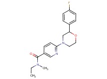 N-ethyl-6-[2-(4-fluorophenyl)morpholin-4-yl]-N-methylnicotinamide