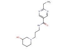 2-ethyl-N-[3-(3-hydroxy-1-piperidinyl)propyl]-5-pyrimidinecarboxamide