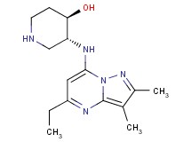 rel-(3R,4R)-3-[(5-ethyl-2,3-dimethylpyrazolo[1,5-a]pyrimidin-7-yl)amino]-4-piperidinol dihydrochloride