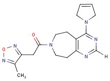 4-(2,5-dihydro-1H-pyrrol-1-yl)-7-[(4-methyl-1,2,5-oxadiazol-3-yl)acetyl]-6,7,8,9-tetrahydro-5H-pyrimido[4,5-d]azepine