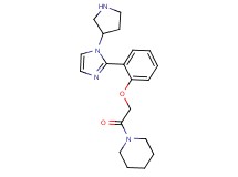 1-{[2-(1-pyrrolidin-3-yl-1H-imidazol-2-yl)phenoxy]acetyl}piperidine