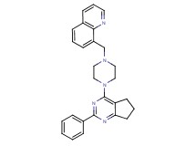 8-{[4-(2-phenyl-6,7-dihydro-5H-cyclopenta[d]pyrimidin-4-yl)-1-piperazinyl]methyl}quinoline