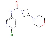 N-(6-chloropyridin-3-yl)-3-morpholin-4-ylazetidine-1-carboxamide