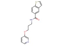 N-[3-(3-pyridinyloxy)propyl]-1-benzothiophene-5-carboxamide