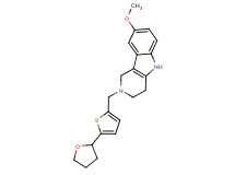 8-methoxy-2-{[5-(tetrahydrofuran-2-yl)-2-thienyl]methyl}-2,3,4,5-tetrahydro-1H-pyrido[4,3-b]indole